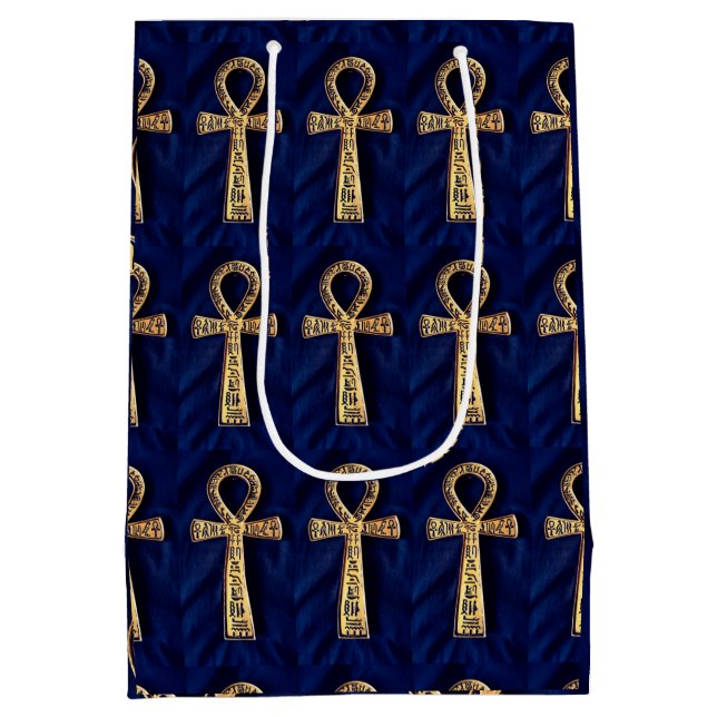 Sac Cadeau Moyen Ankh avec les hiéroglyphes égyptiens (Dos)