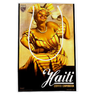 Sac Cadeau Moyen Années 1950 Haïti Coffee Corporation