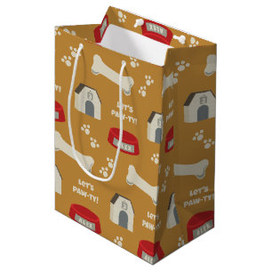 Sac Cadeau Moyen Anniversaire chiot Patte-ty