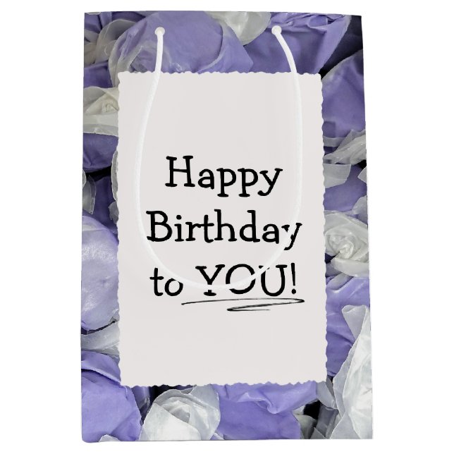Sac Cadeau Moyen Anniversaire Salt Water Taffy Medium Cadeau (Devant)