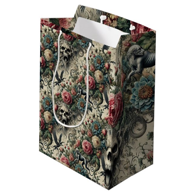 Sac Cadeau Moyen Appel à la Night Gallery - gothique victorien (Dos Angle)