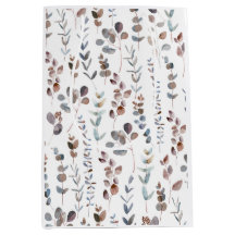 Aquarelle colorée d'Eucalyptus 