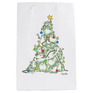 Sac Cadeau Moyen Arbre de Noël de Kitties par Sandra Boynton