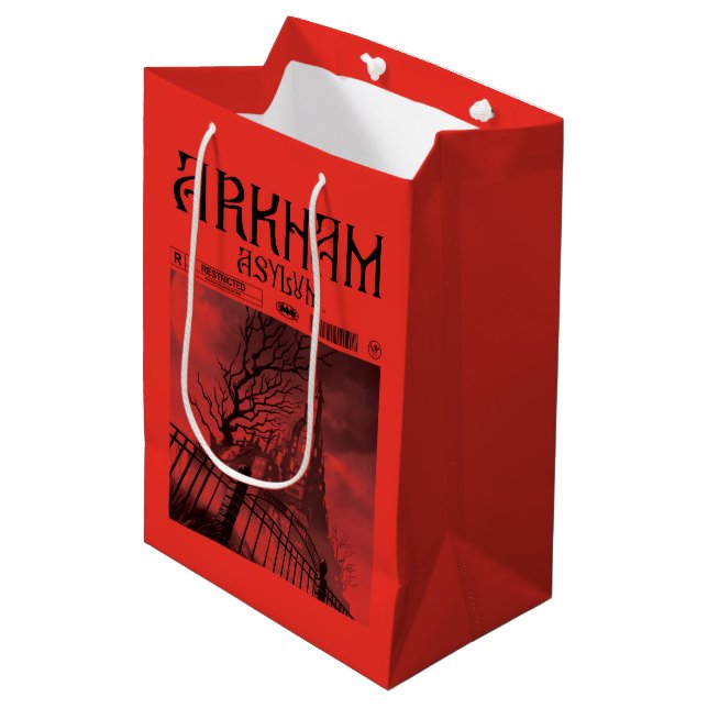 Sac Cadeau Moyen Arkham Asylum : Restreint (Devant Angle)