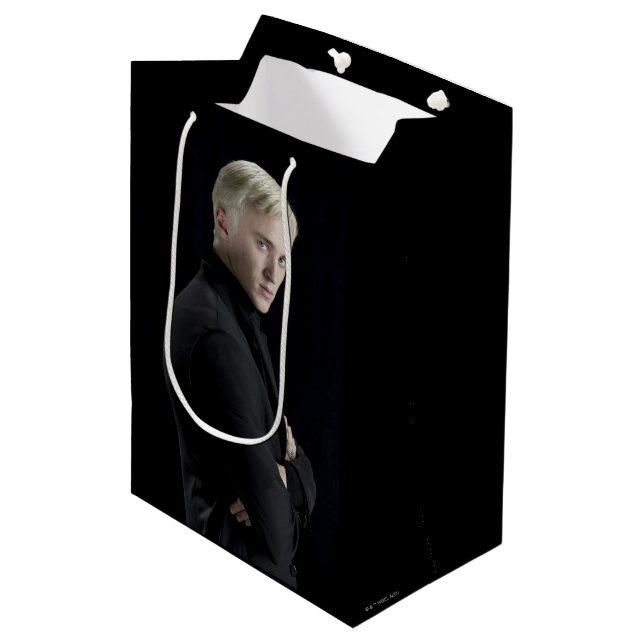Sac Cadeau Moyen Armoiries de Draco Malfoy croisées (Devant Angle)