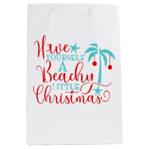 Sac Cadeau Moyen Ayez-vous un petit Noël de plage
