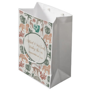 Sac Cadeau Moyen Baby shower Boho Jungle Safari