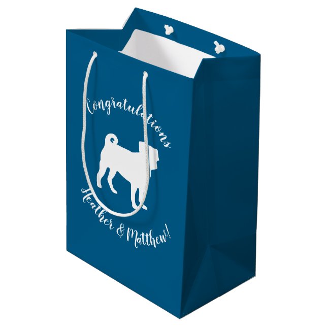 Sac Cadeau Moyen Baby shower carlin Silhouette (Dos Angle)