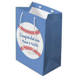 Sac Cadeau Moyen Baby shower de baseball Little Slugger
