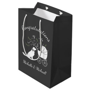 Sac Cadeau Moyen Baby shower de chiens Golden Retriever