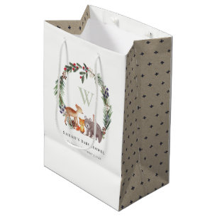 Sac Cadeau Moyen Baby shower de courge feuillu mou en bois