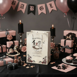 Sac Cadeau Moyen Baby shower gothique victorien Rocking Horse Girl