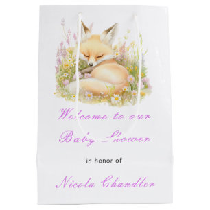 Sac Cadeau Moyen Baby shower Spring Fox