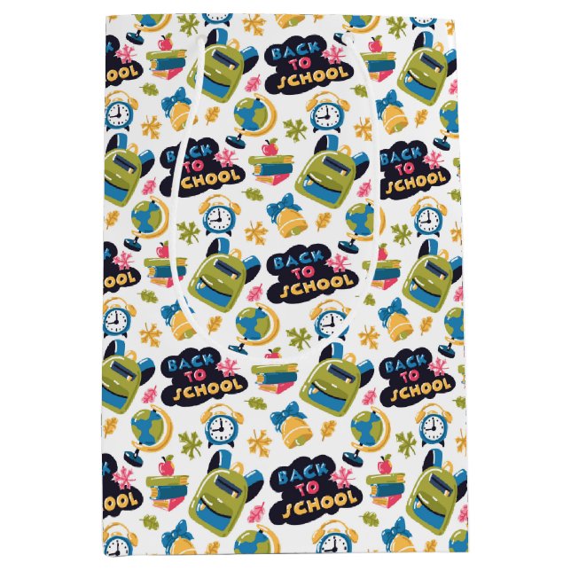 Sac Cadeau Moyen Back to school (Devant)