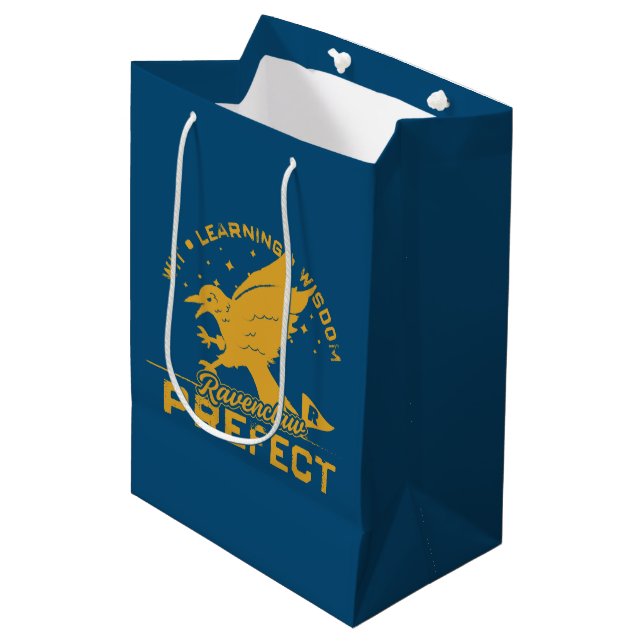 Sac Cadeau Moyen Badge Préfet RAVENCLAW™ (Devant Angle)
