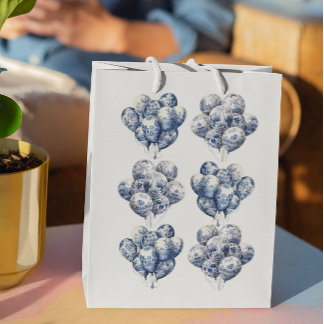 Sac Cadeau Moyen Ballons bleus Delft