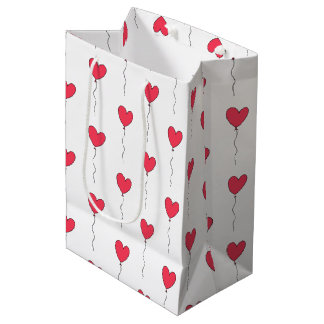 Sac Cadeau Moyen Ballons cardiaques