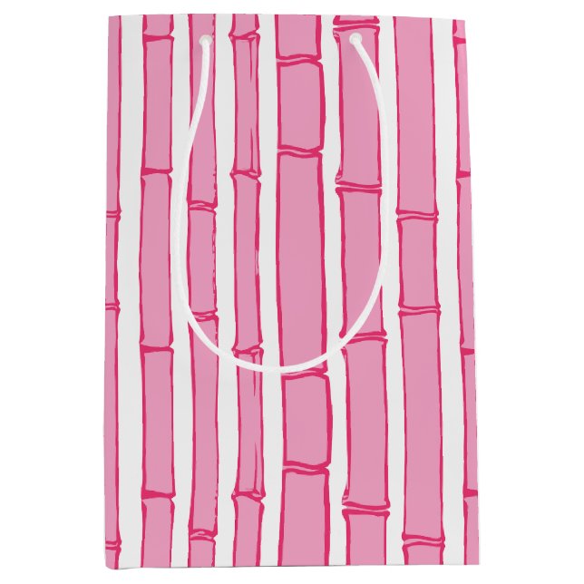 Sac Cadeau Moyen Bambooey Bamboo Stripe in Pink (Devant)