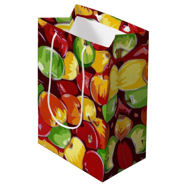 Sac Cadeau Moyen Baril d'Apple (Devant Angle)