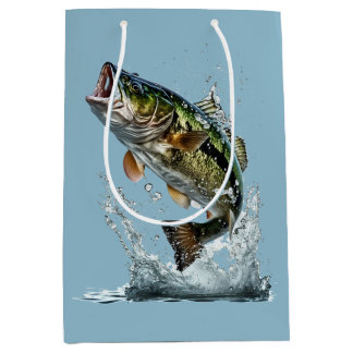 Sac Cadeau Moyen Bass Fishing Gig Party