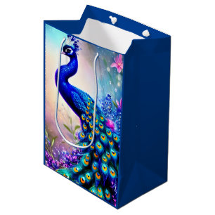 Sac Cadeau Moyen Beau Imaginaire Peacock