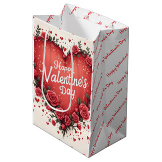 Sac Cadeau Moyen Beautiful Luxury Floral Love Trendy Collection