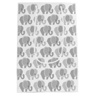 Sac Cadeau Moyen Beaux éléphants de bébé