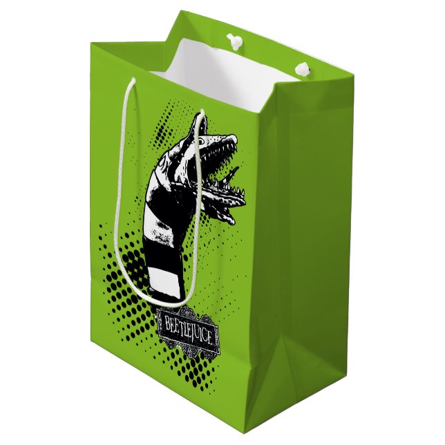 Sac Cadeau Moyen Beetlejus | Illustration du ver de sable (Devant Angle)