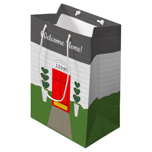 Sac Cadeau Moyen Bienvenue à Realtor Accueil plus mignon Nouveau Ac (Devant Angle)