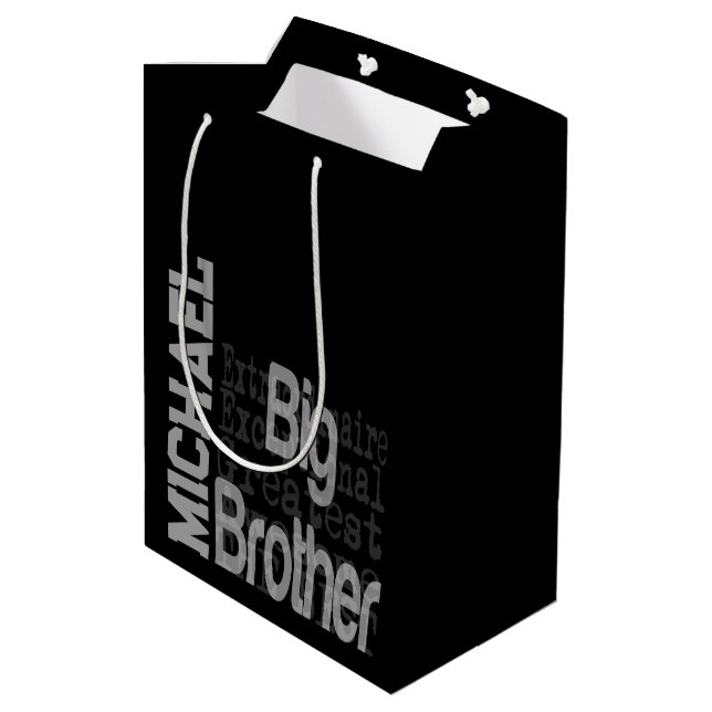 Sac Cadeau Moyen Big Brother Extraordinaire CUSTOM (Dos Angle)