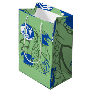 Sac Cadeau Moyen Bleu dragons