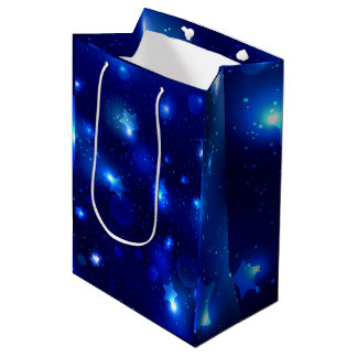 Sac Cadeau Moyen Bleu Galaxie étoile