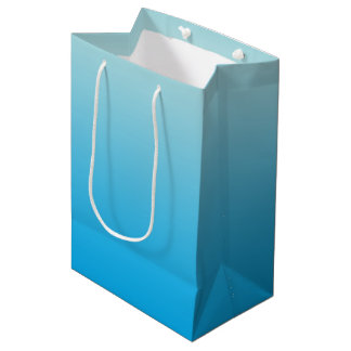 Sac Cadeau Moyen Bleu Ombre d'Aqua