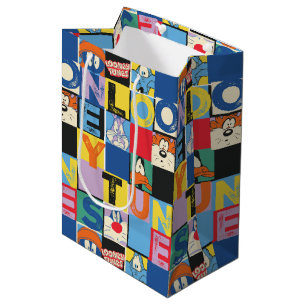 Sac Cadeau Moyen Blocs de vérification de personnages LOONEY TUNES™