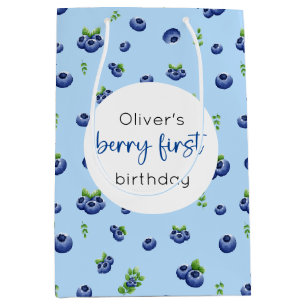Sac Cadeau Moyen Blueberry 1er anniversaire Berry First