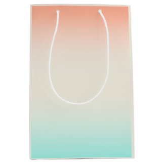 Sac Cadeau Moyen Blues Coral Mélanges de Lin