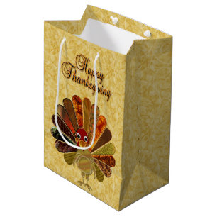 Sac Cadeau Moyen Bon thanksgiving coloré Turquie