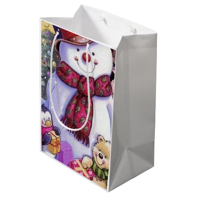 Sac Cadeau Moyen bonhomme (Dos Angle)