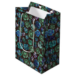 Sac Cadeau Moyen Bonne chance Aquarelle Clochers verts