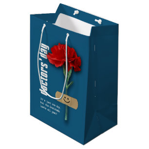 Sac Cadeau Moyen Bonne fête des médecins. Nom personnalisé