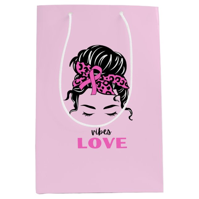 Sac Cadeau Moyen Bonne Saint Valentin 2023 Avec Vibes Love (Devant)