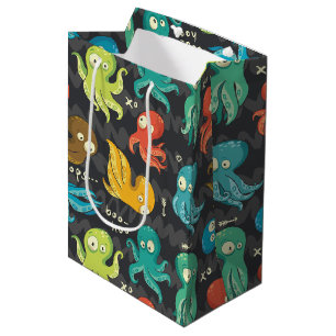 Sac Cadeau Moyen Boo Octopus Cute Multicolor Enfants Vêtements & Dé