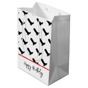 Sac Cadeau Moyen Boots de cowboy Spire Silhouette Motif Bandana