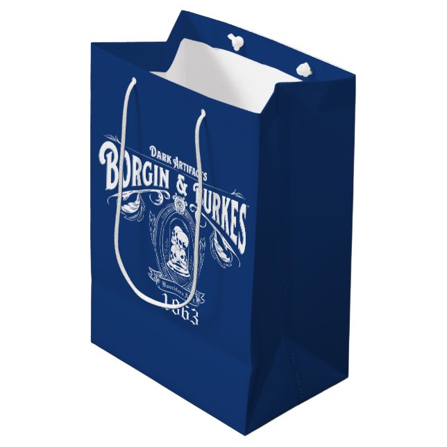 Sac Cadeau Moyen BORGIN & BURKES™ Artefacts foncés Magasin graphiqu (Devant Angle)