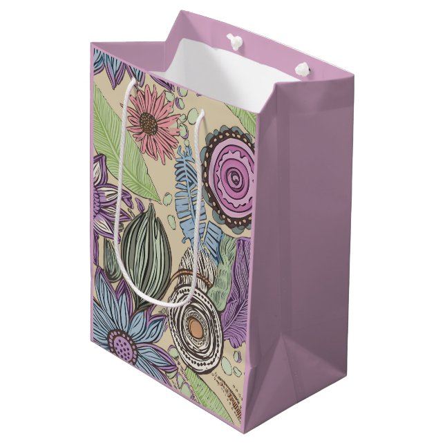 Sac Cadeau Moyen Botanical Bliss (Devant Angle)