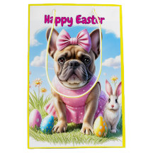 Bouledogue français Joyeuses Pâques Bouledogue fra