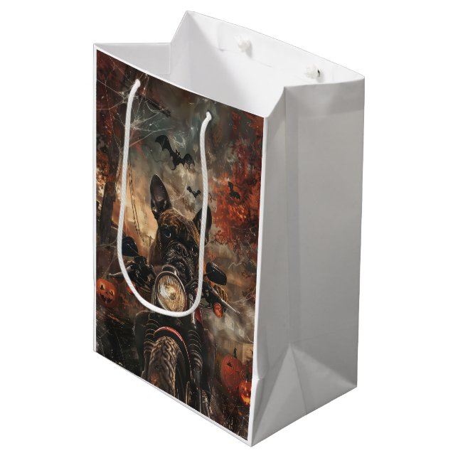 Sac Cadeau Moyen Boxeur à moto Halloween effrayant (Devant Angle)