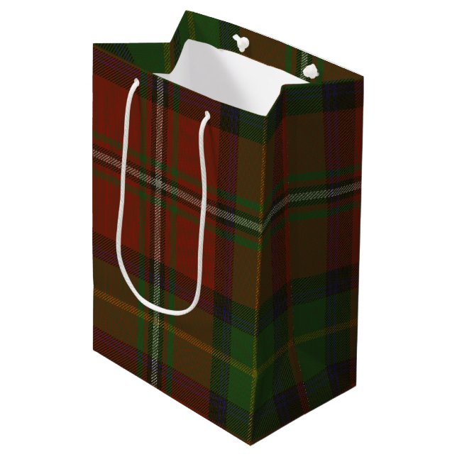 Sac Cadeau Moyen Boyd Tartan (Devant Angle)