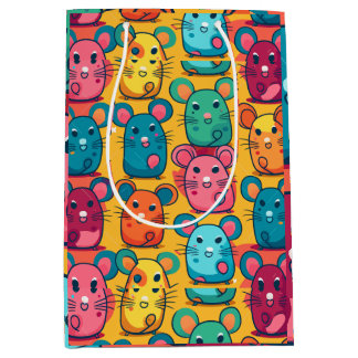 Sac Cadeau Moyen Brillant et charmant Rats pour enfants Envelopper 