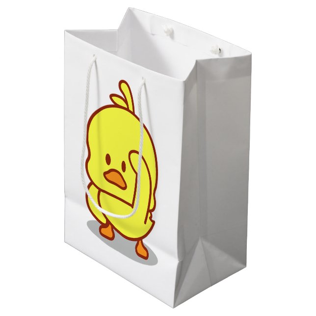 Sac Cadeau Moyen Cadeau Amoureux des animaux en caoutchouc de canar (Devant Angle)